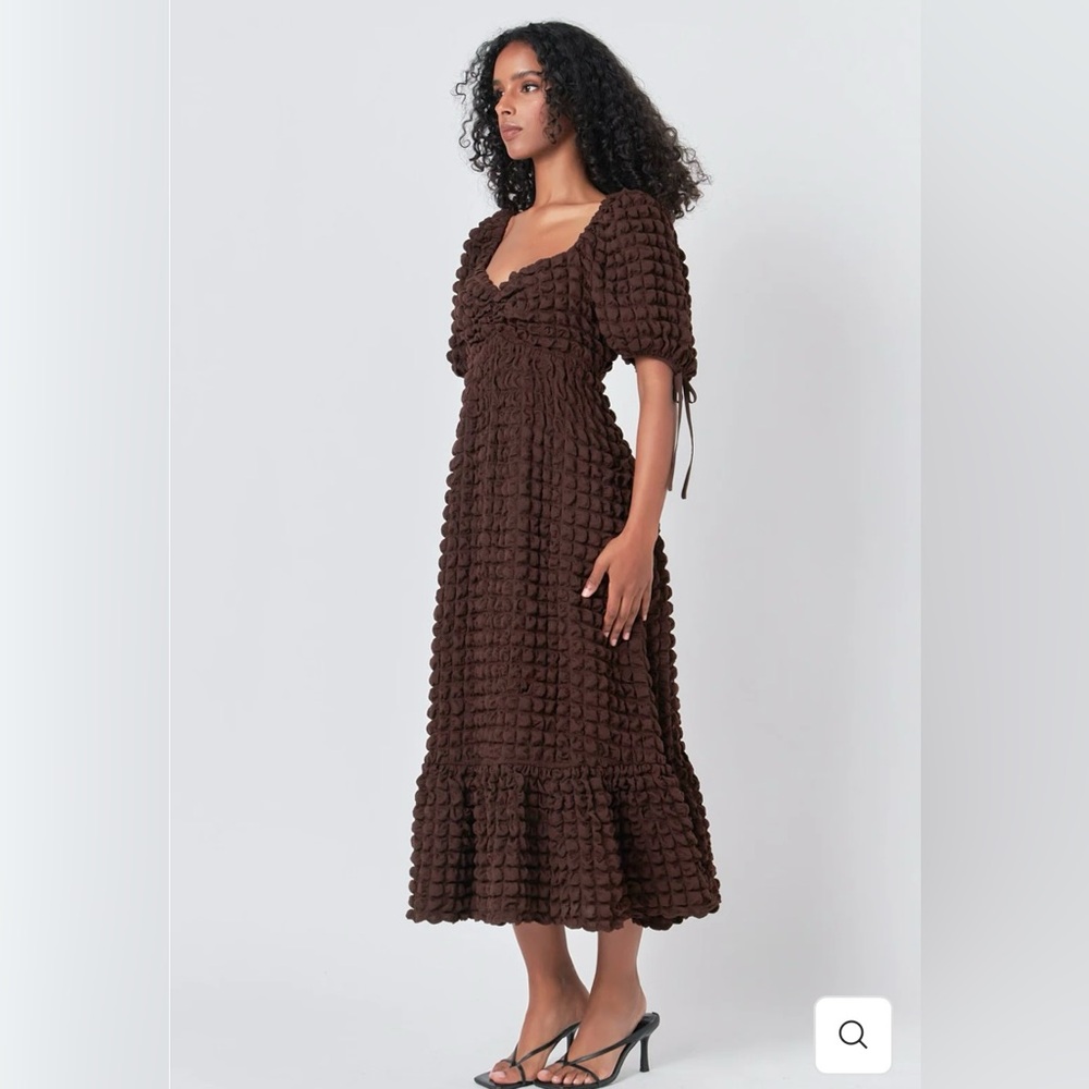 Endless Rose BUBBLE PUFF SLEEVE MAXI DRESS - Picture 5 of 15